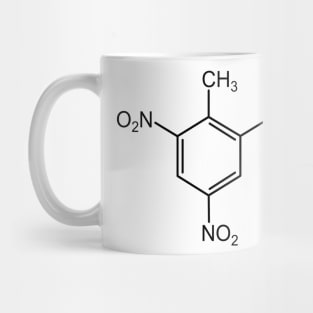 TNT Molecule Chemistry Black Design Mug